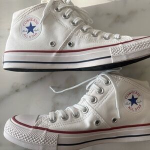 NEW Converse Chuck Taylor All Star Mid Top Madison Sneakers White Womens Size 8